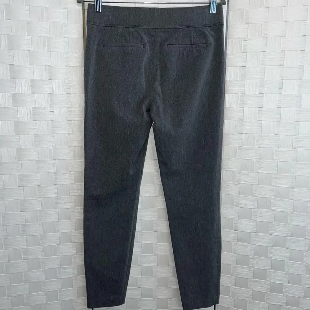 Talbots Women’s Pull On Skinny Ankle Pants Size 4 Grey Gray Classic Slim Fit - Picture 2 of 7